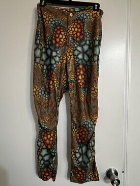 Tark 1 Vintage Stretch Retro Pants with Colorful Snakeprint
